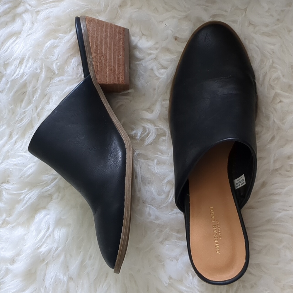 Booties, black heel